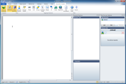 Mark the document to be a template. Two new panels open. One is for managing data sources and the other one is for managing tagging elements.